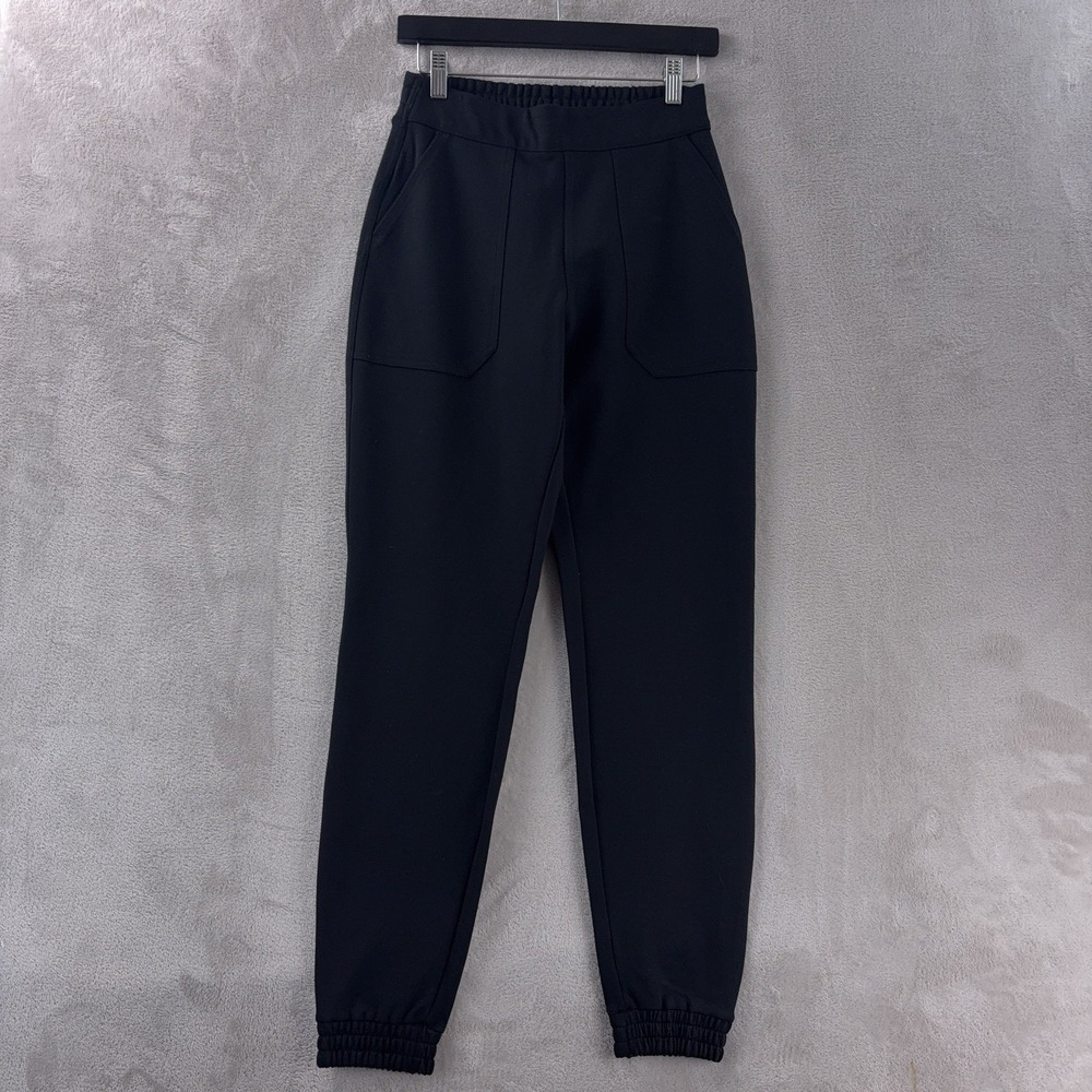 Spanx Perfect Pants Womens Size Small Black Elastic Waist Athleisure Comfort‎